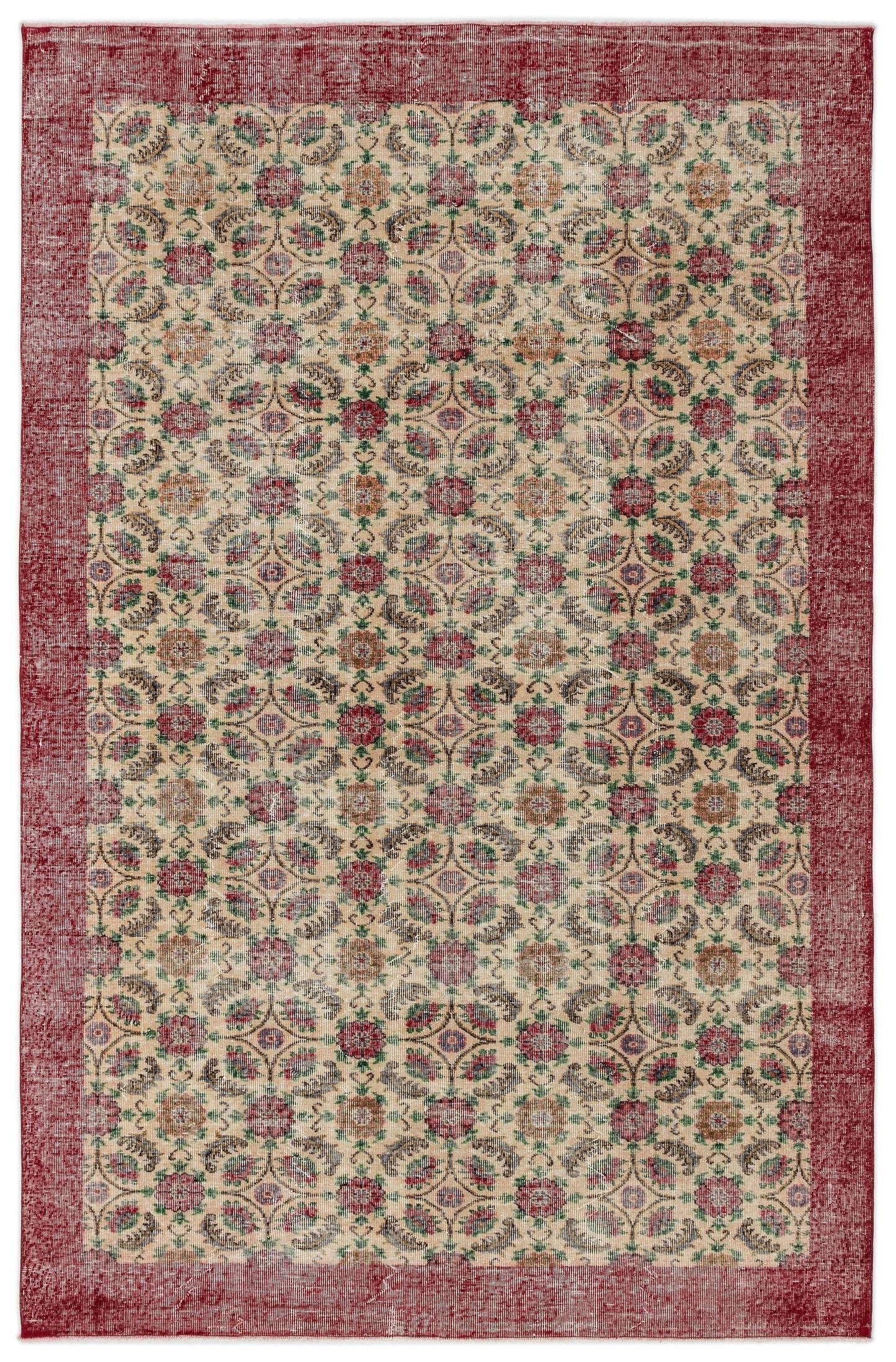 Libaus - Vintage Floral Rug - 6'9 X 10'1