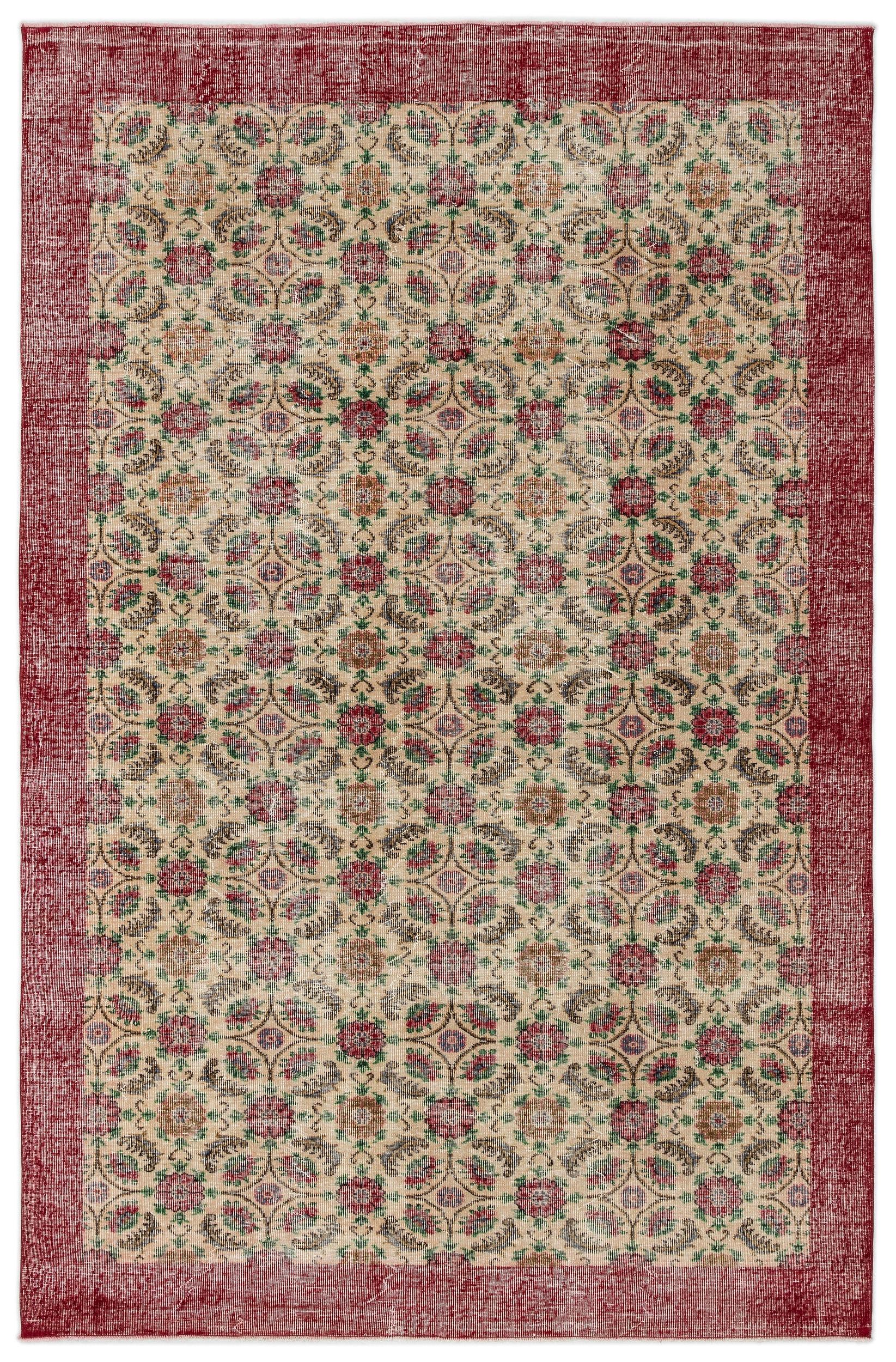 Libaus - Vintage Floral Rug - 6'9 X 10'1