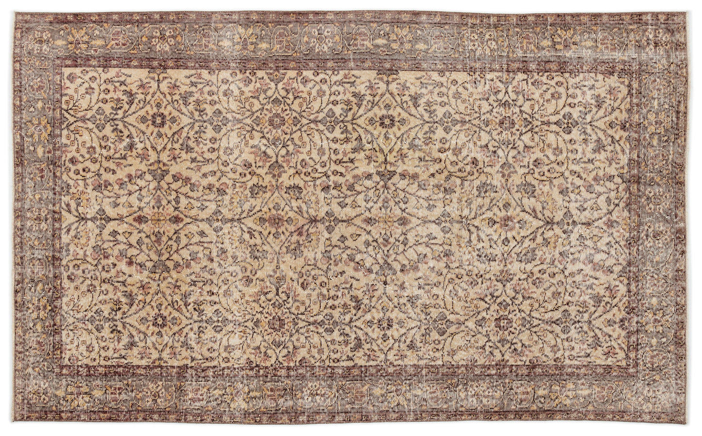 Kepea - Vintage Floral Rug - 5'1 X 8'8