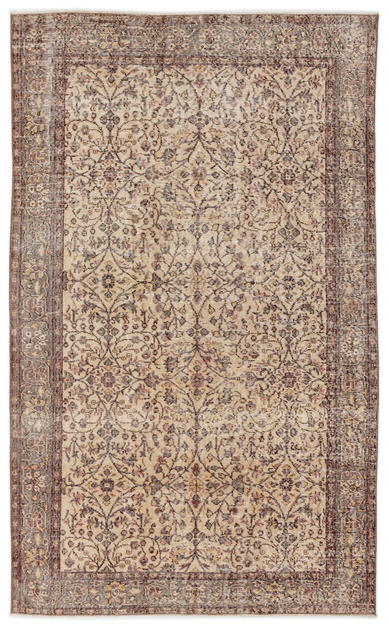 Kepea - Vintage Floral Rug - 5'1 X 8'8