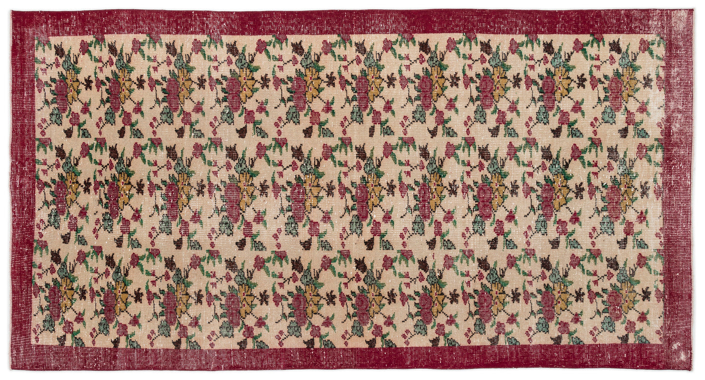 Bubuna - Vintage Floral Rug - 5'3 X 9'9
