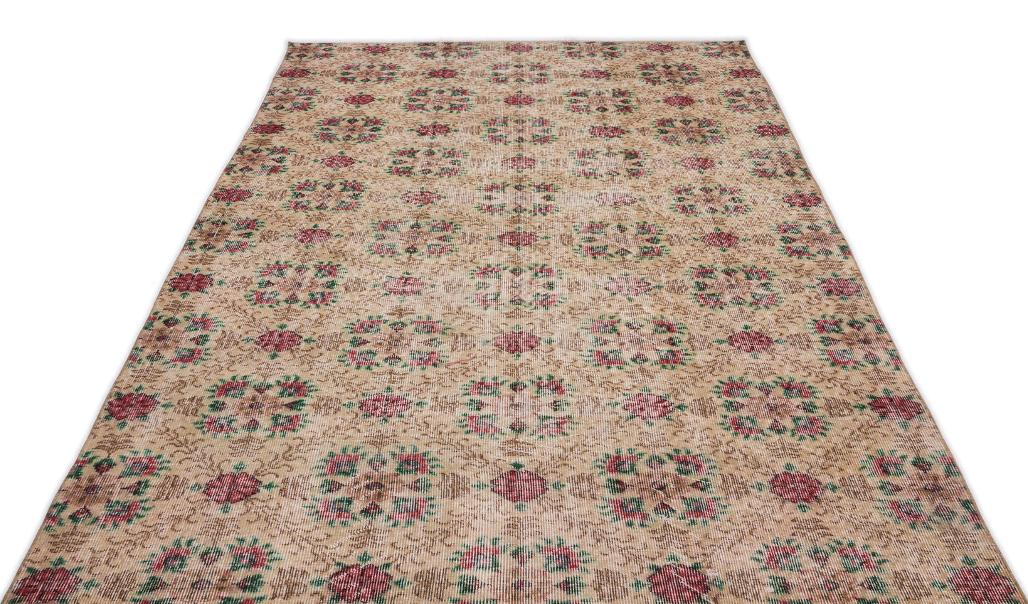 Behaya - Vintage Floral Rug - 5'5 X 9'6