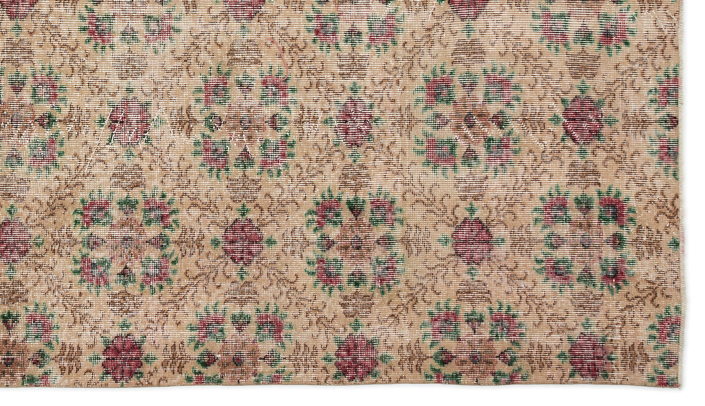 Behaya - Vintage Floral Rug - 5'5 X 9'6