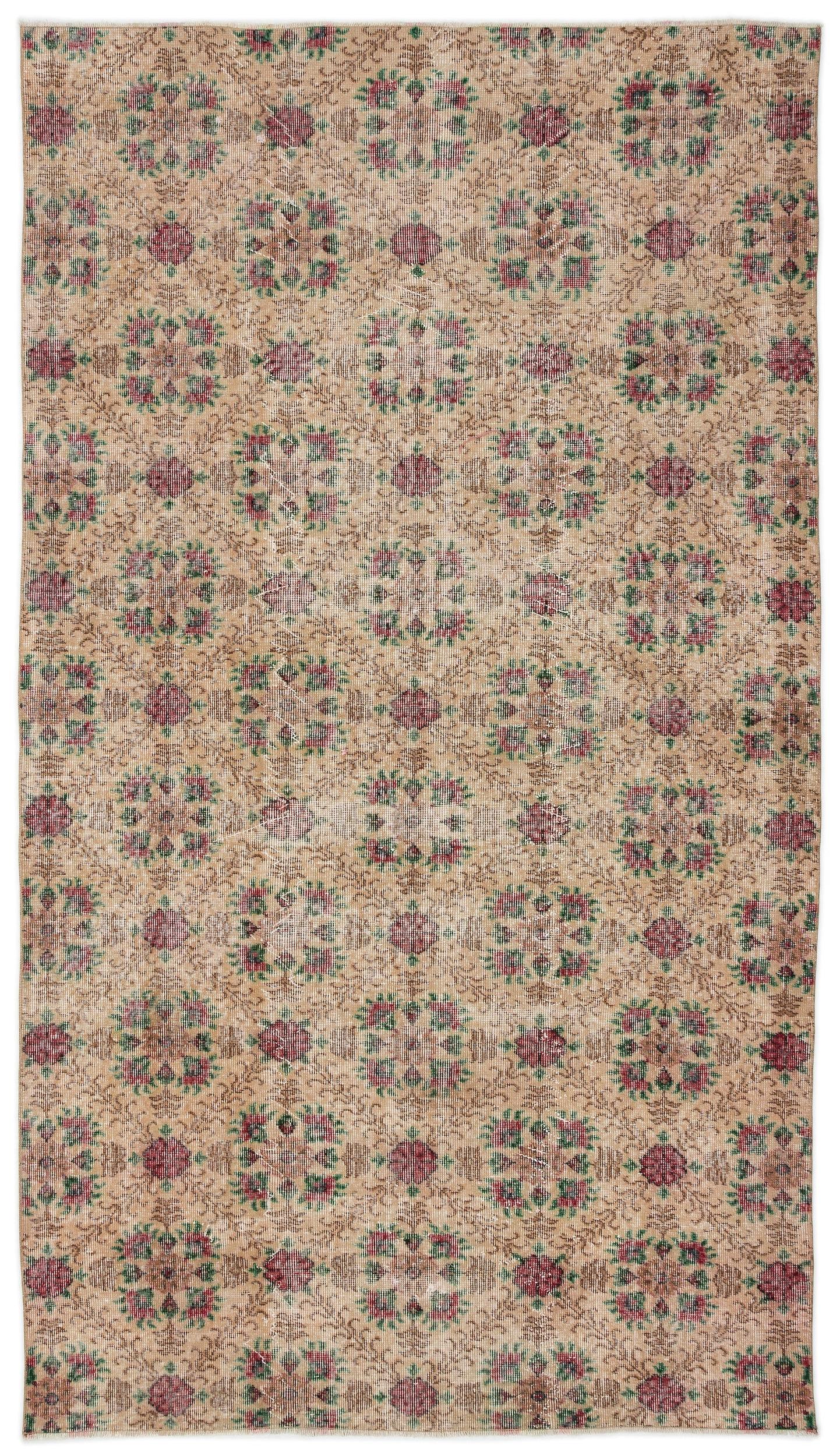 Behaya - Vintage Floral Rug - 5'5 X 9'6