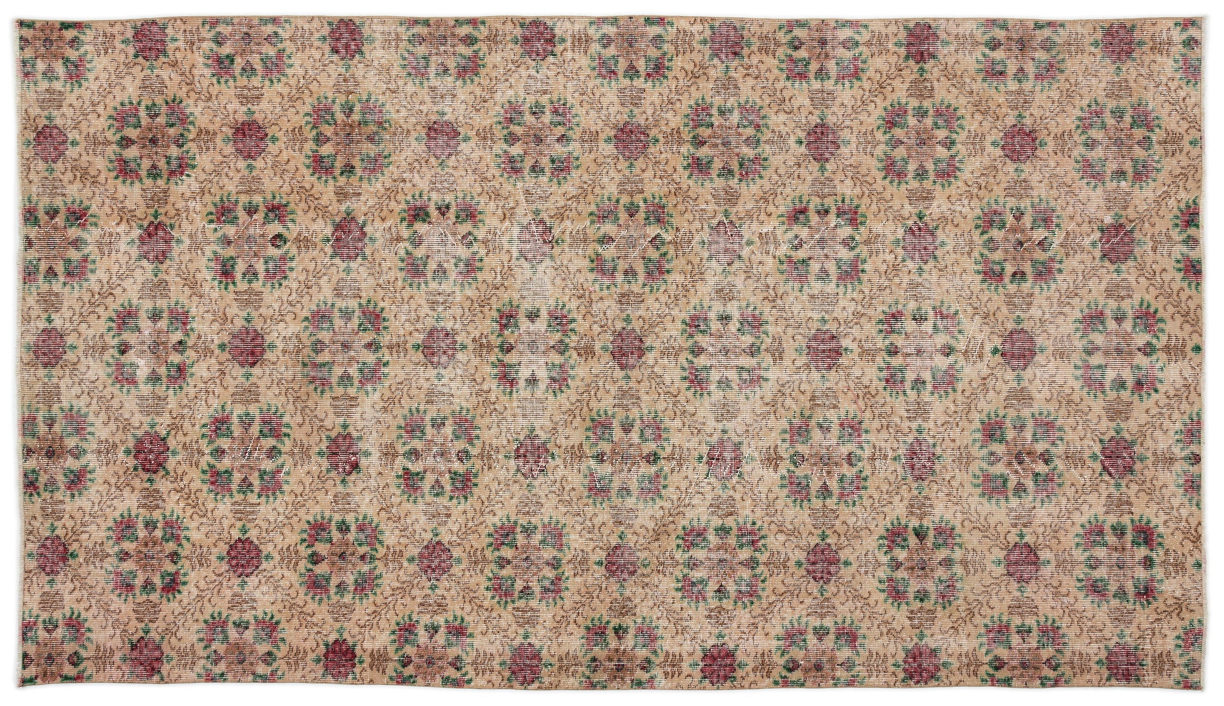 Behaya - Vintage Floral Rug - 5'5 X 9'6
