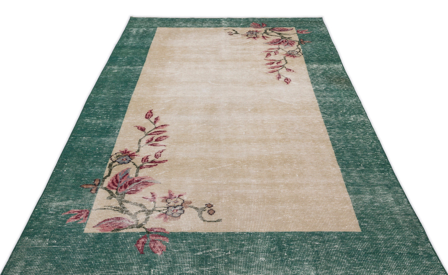 Croabeta - Vintage Floral Rug - 5'2 X 9'4