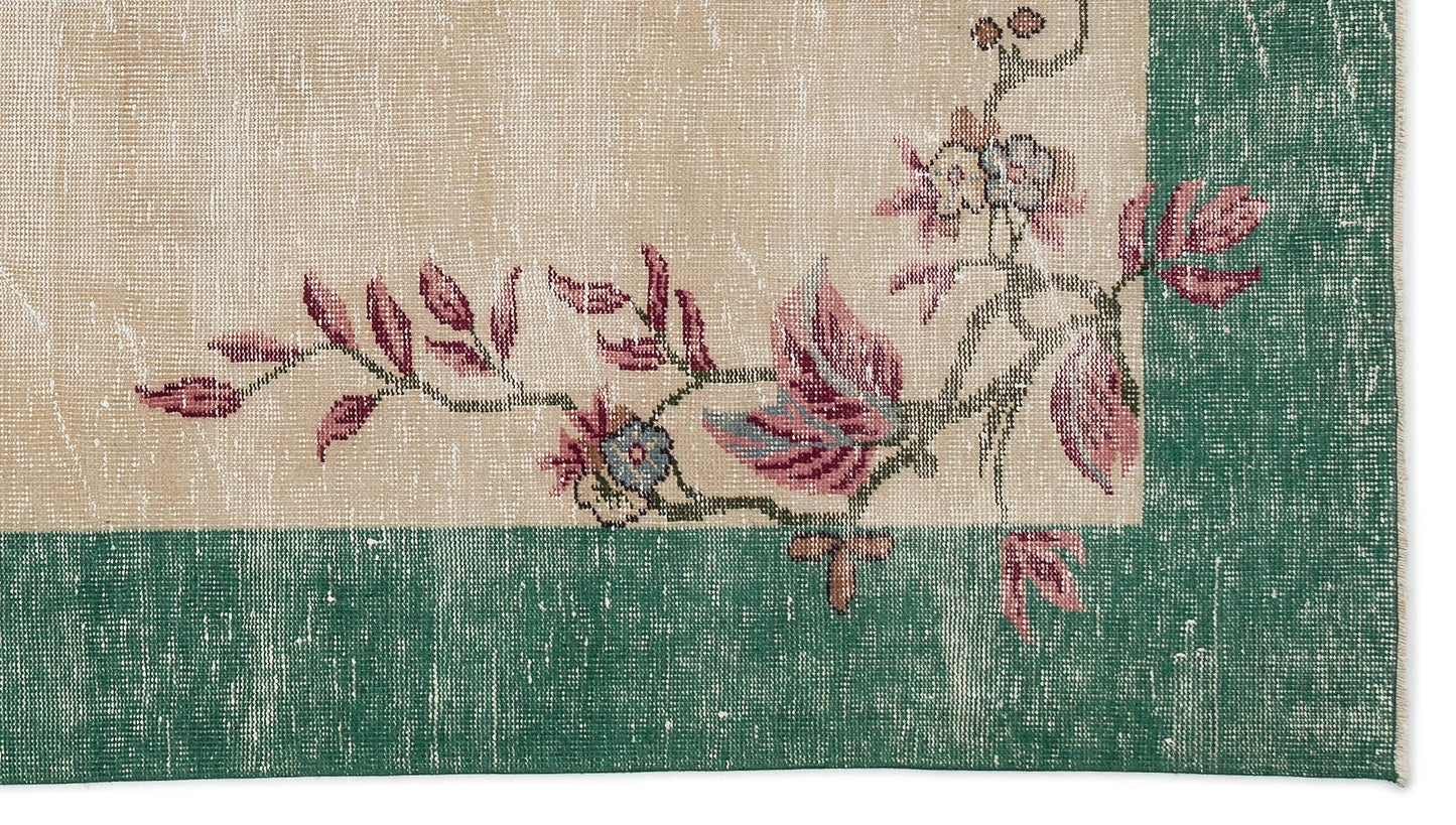 Croabeta - Vintage Floral Rug - 5'2 X 9'4