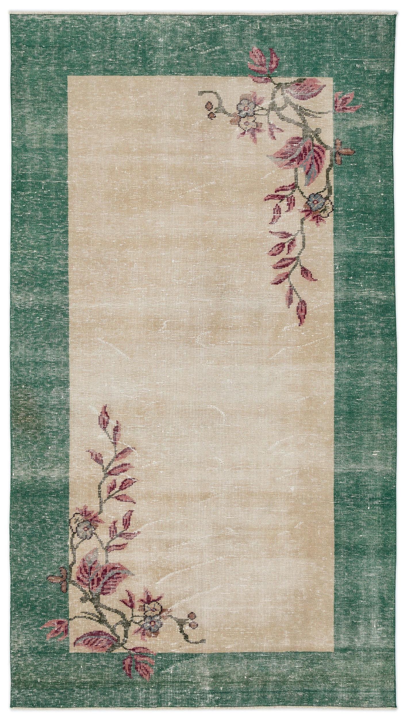 Croabeta - Vintage Floral Rug - 5'2 X 9'4