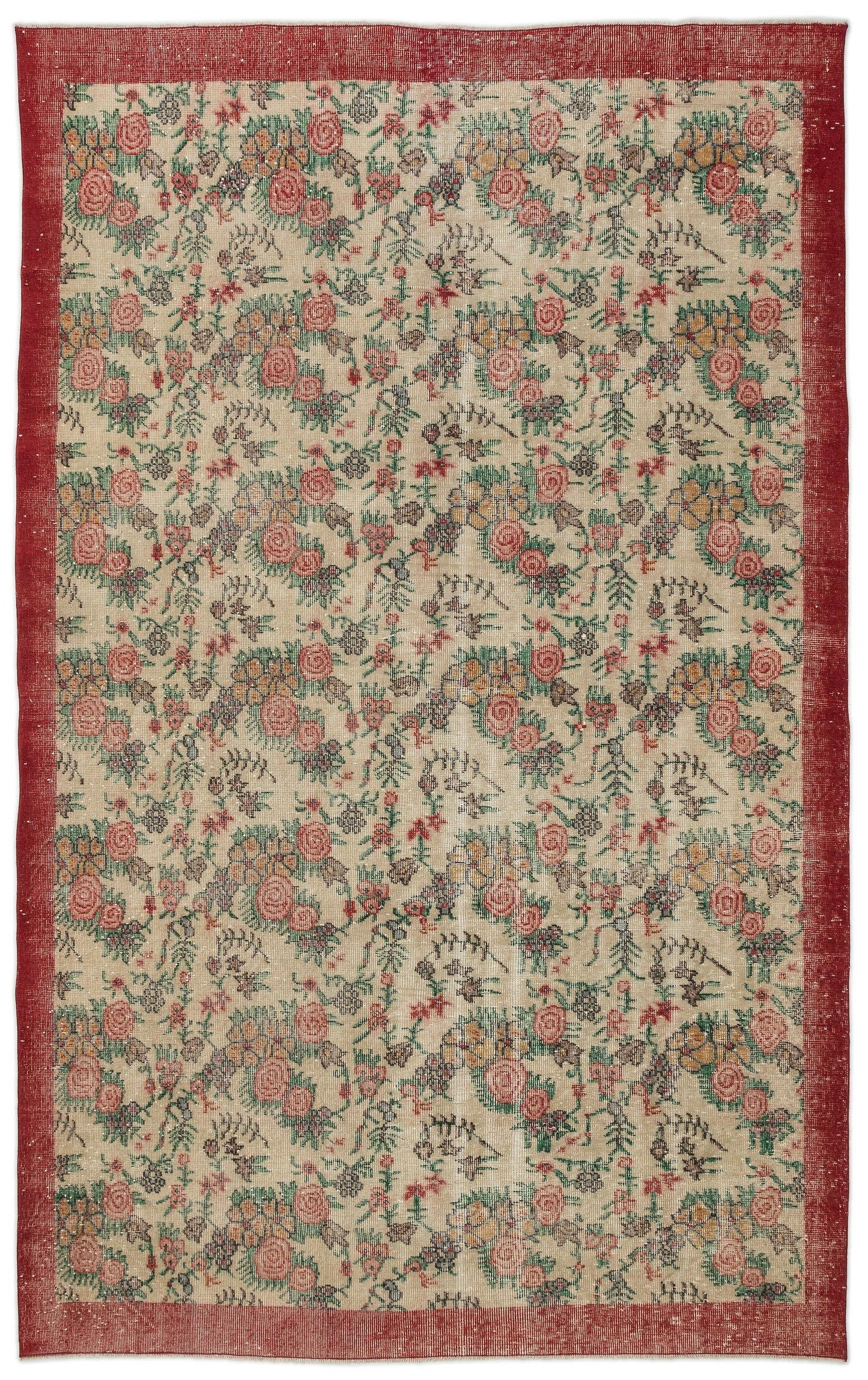 Rigaya - Vintage Floral Rug - 6'8 X 10'2
