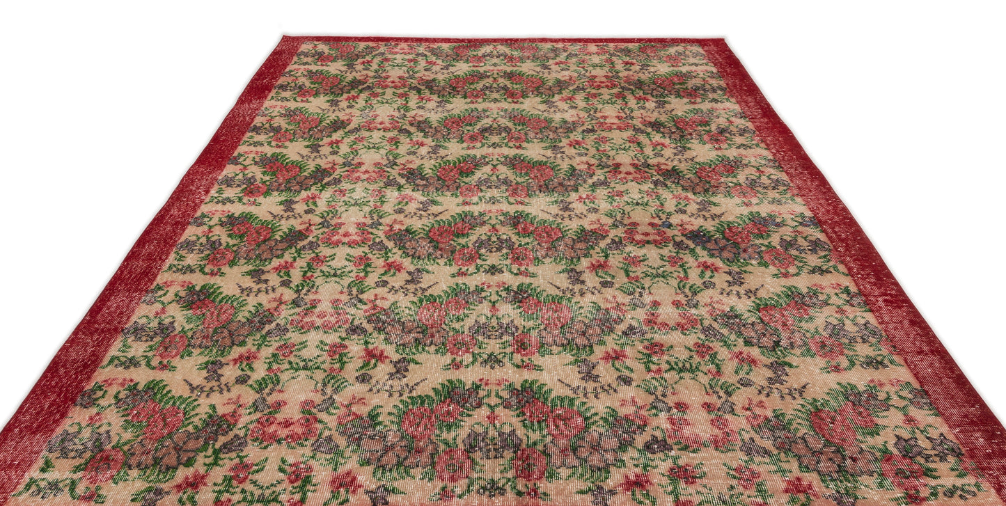 Seusa - Vintage Floral Rug - 7'0 X 10'3