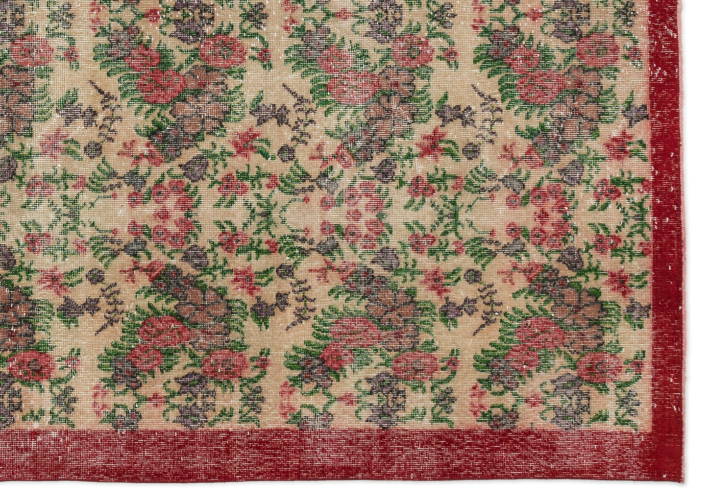 Seusa - Vintage Floral Rug - 7'0 X 10'3