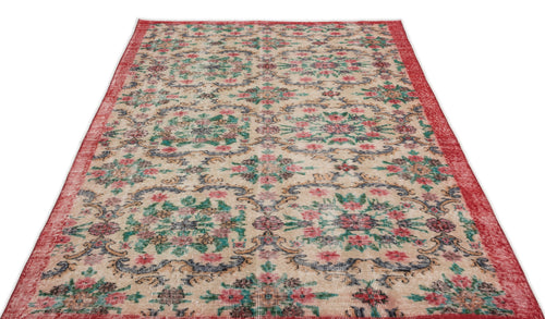Load image 1 in gallery view. Fritaex - Vintage Floral Rug - 5'1 X 8'11