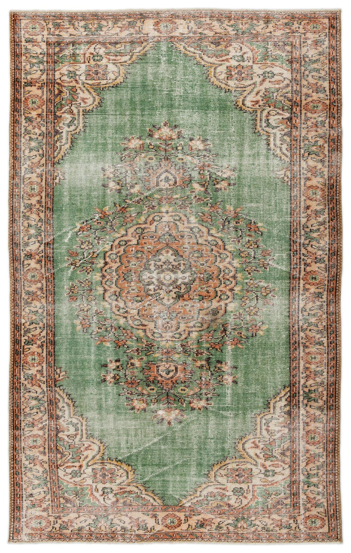 Poveda - Vintage Medallion Rug - 5'11 X 9'3