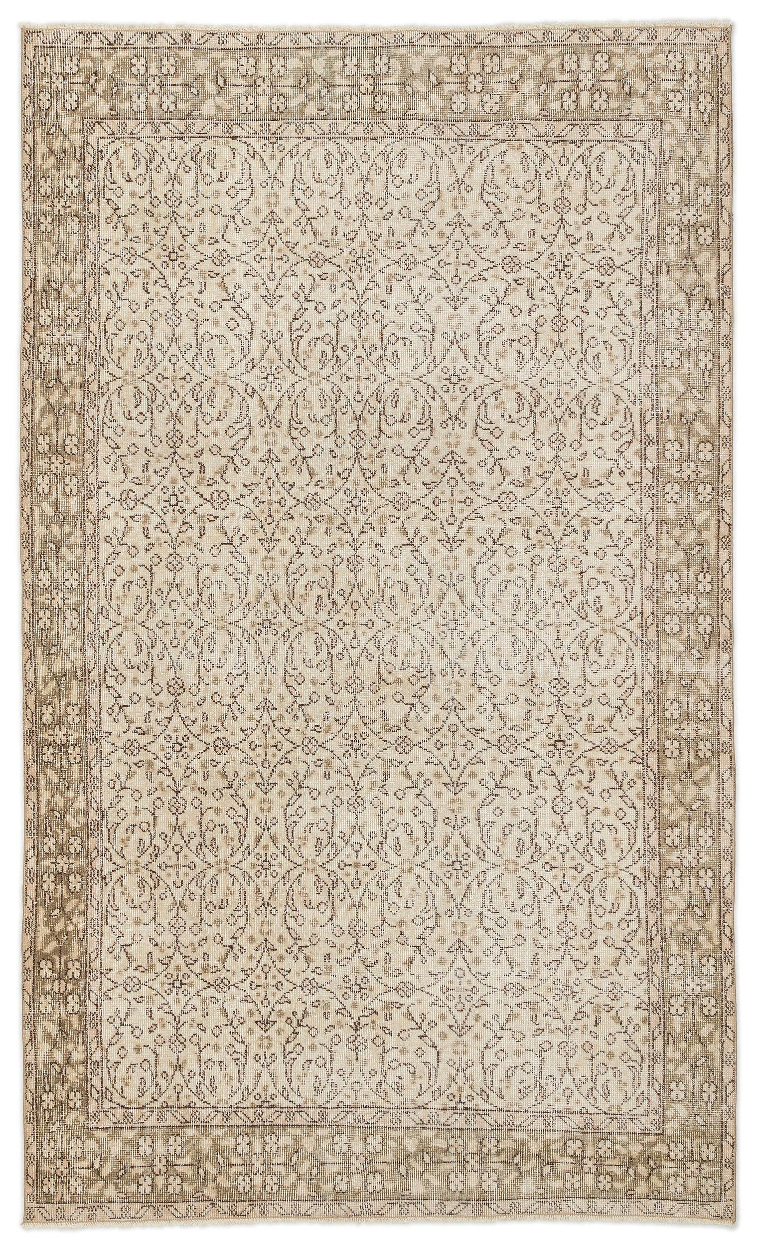 Mofean - Vintage Floral Rug - 5'2 X 8'7