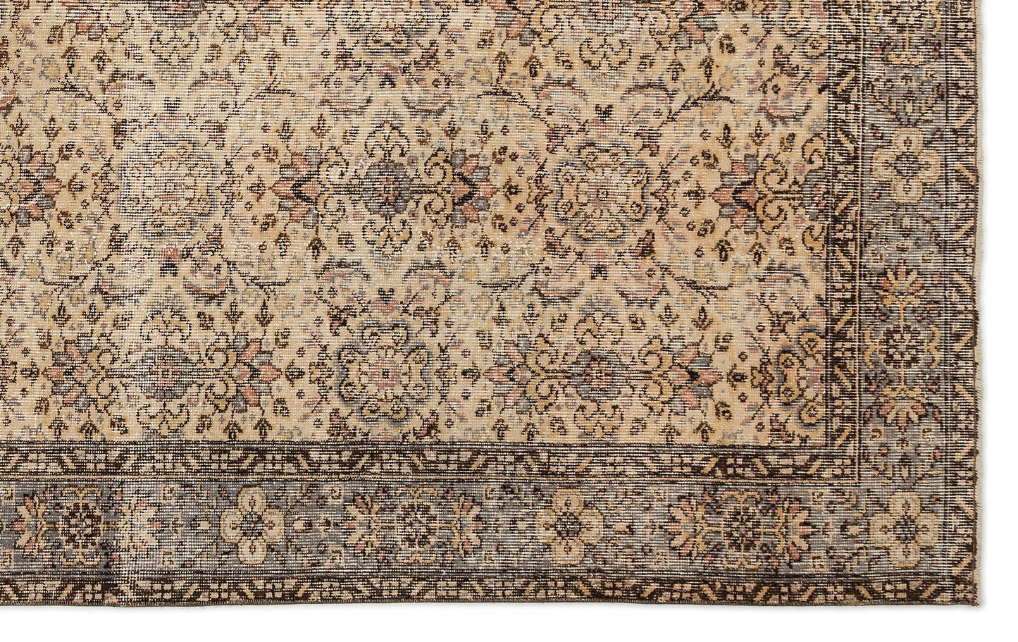 Tureil - Vintage Floral Rug - 6'2 X 9'8