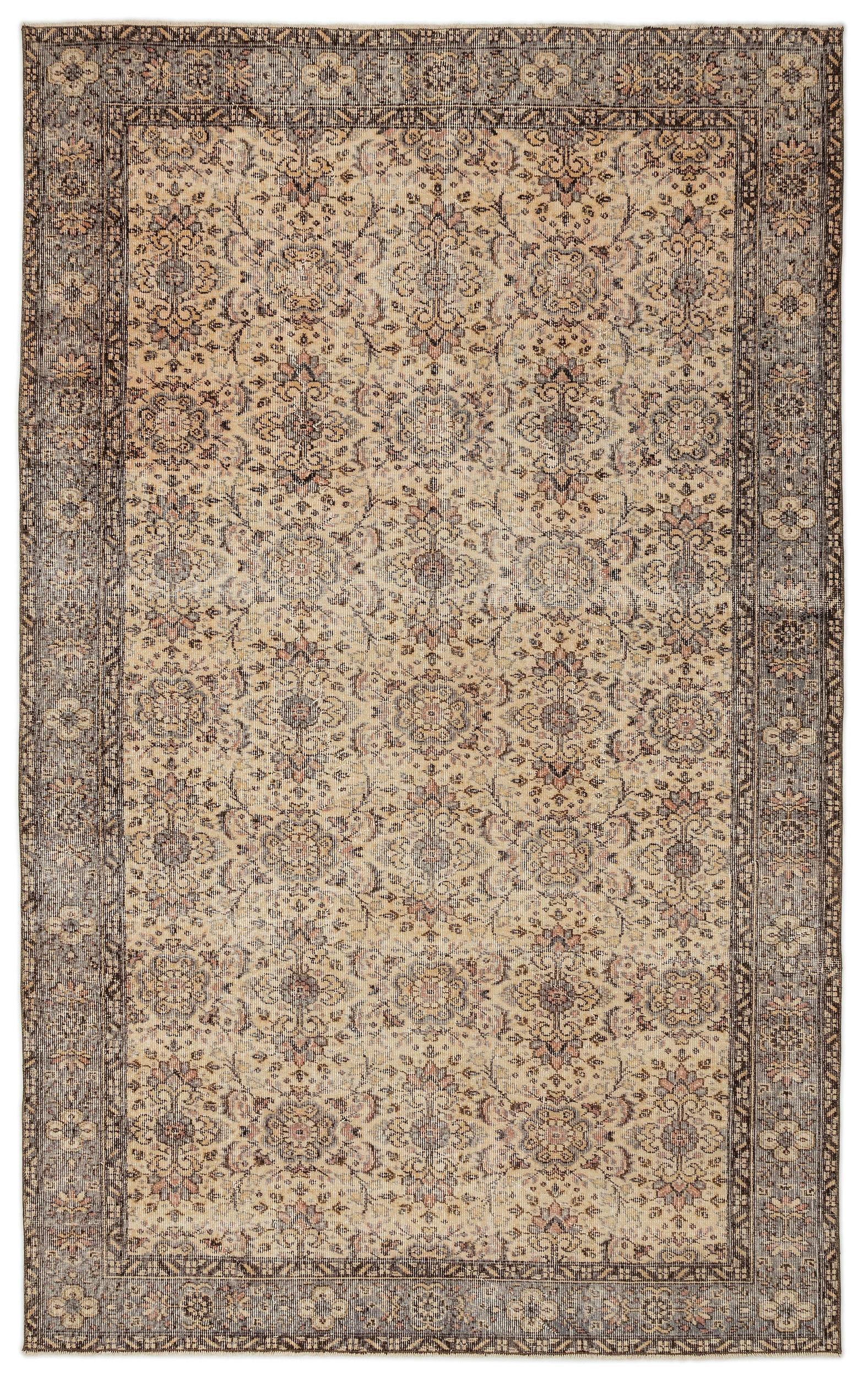 Tureil - Vintage Floral Rug - 6'2 X 9'8