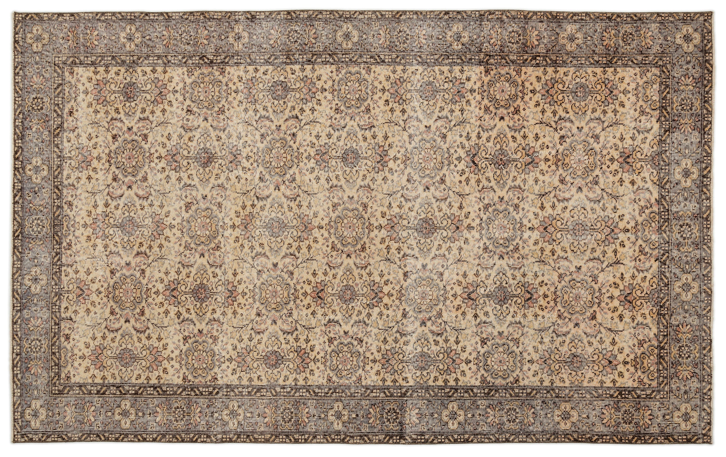 Tureil - Vintage Floral Rug - 6'2 X 9'8