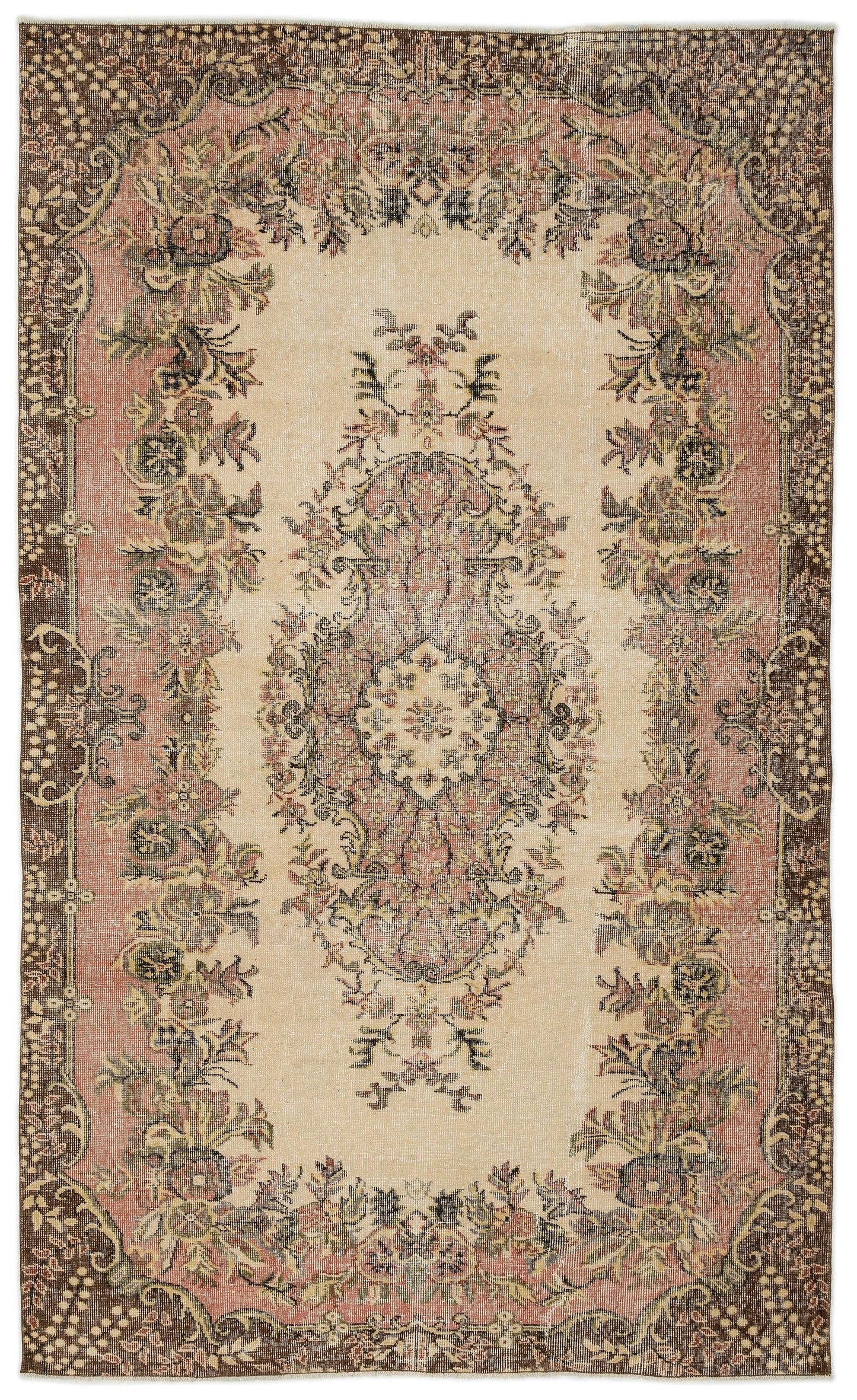 Fradoan - Vintage Medallion Rug - 5'9 X 9'7