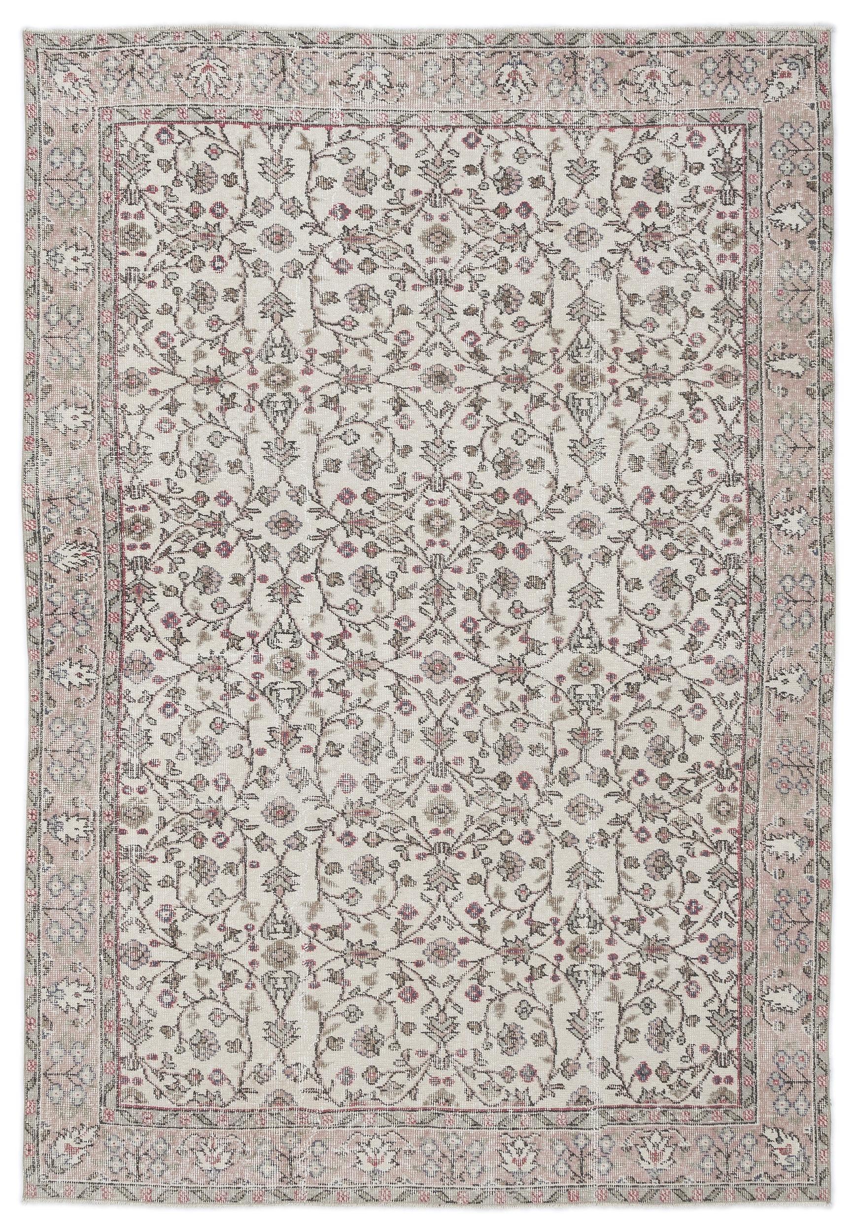 Zausoen - Vintage Floral Rug - 5'10 X 8'5