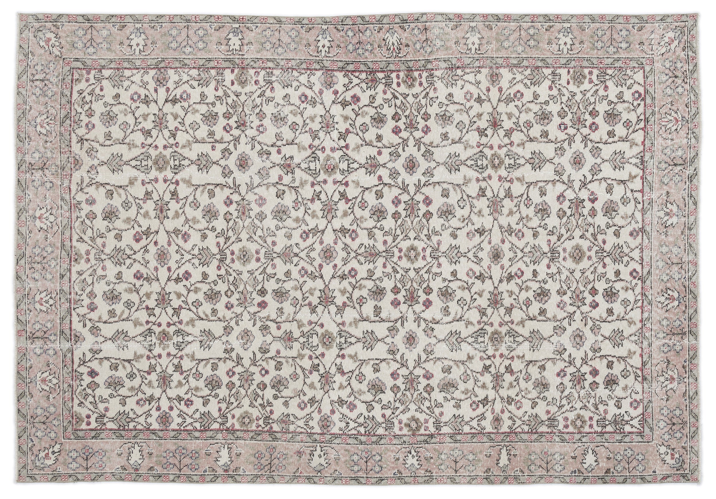 Zausoen - Vintage Floral Rug - 5'10 X 8'5