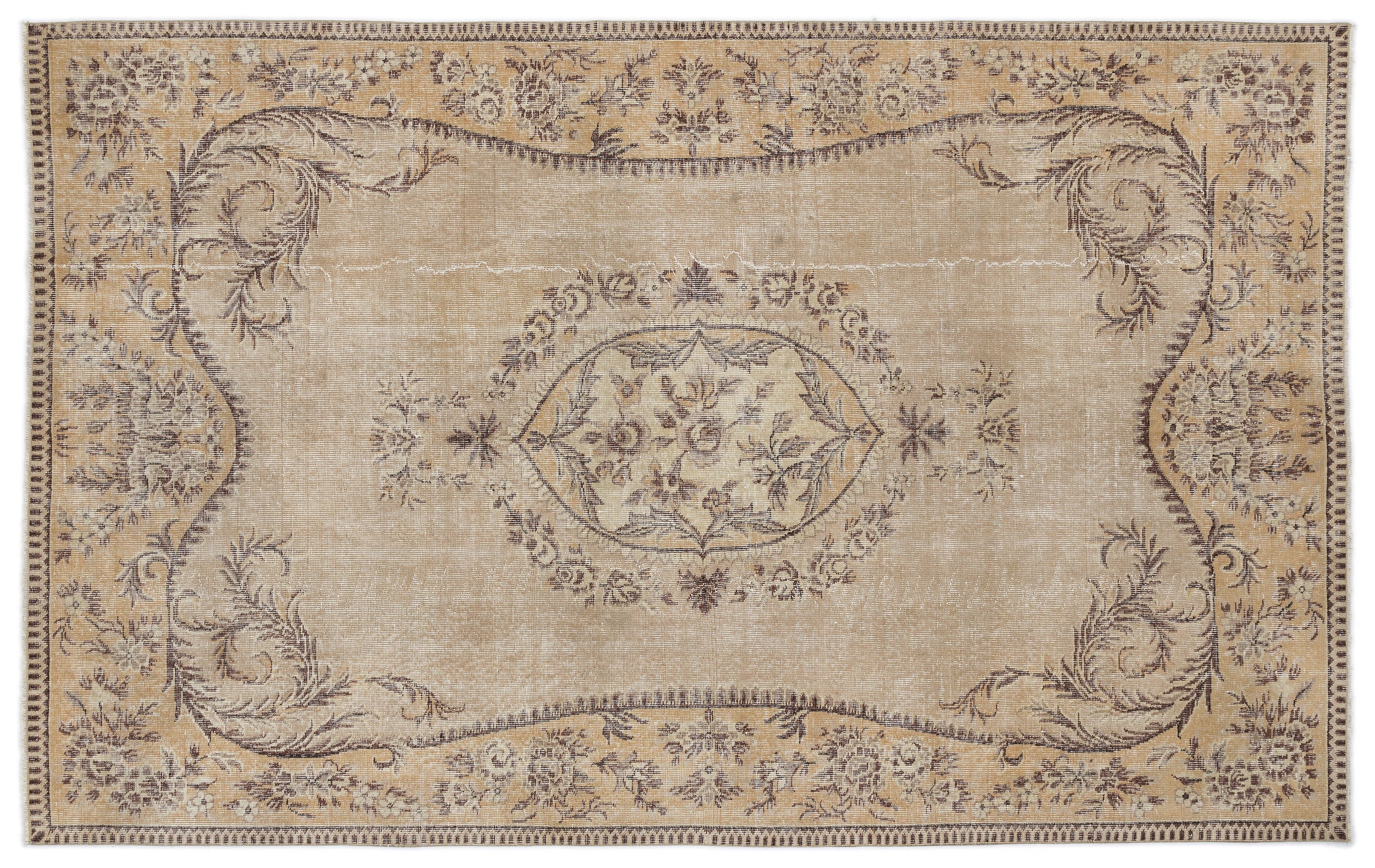Kaura - Vintage Medallion Rug - 6'1 X 9'8