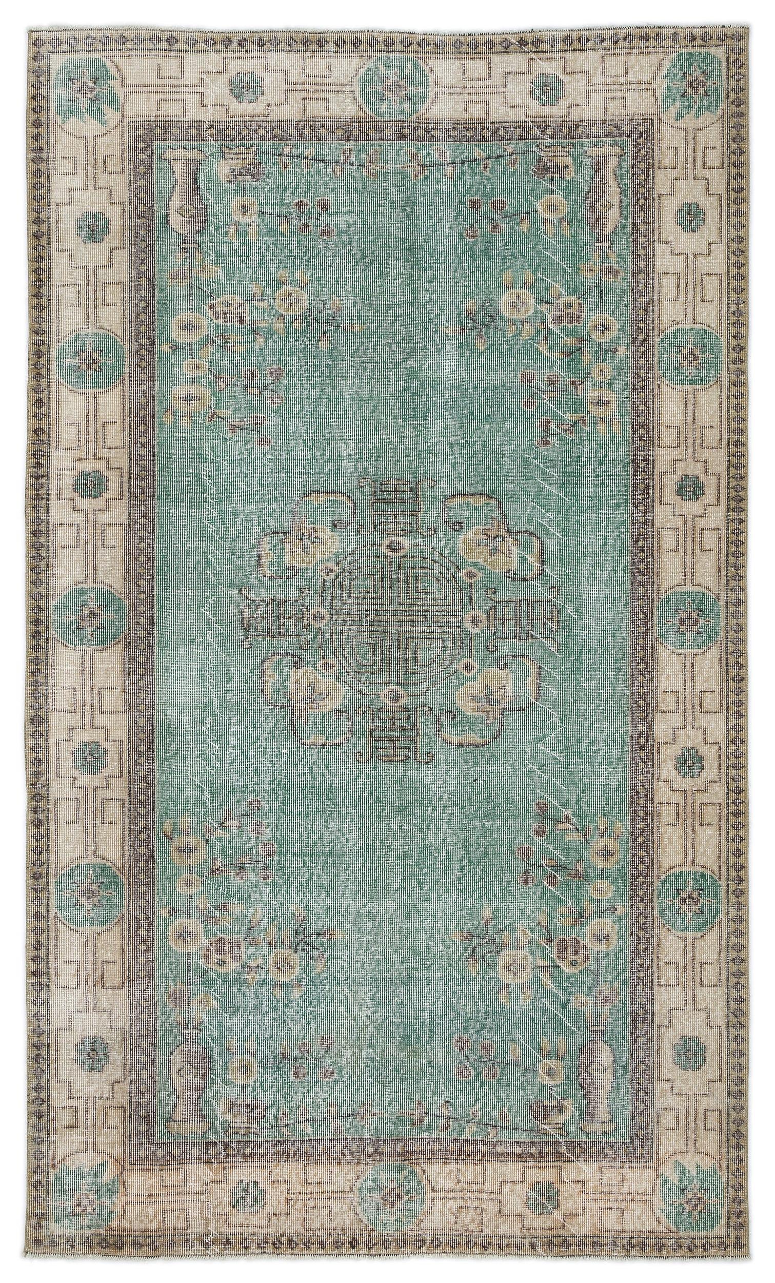 Dagina - Vintage Medallion Rug - 5'1 X 8'7