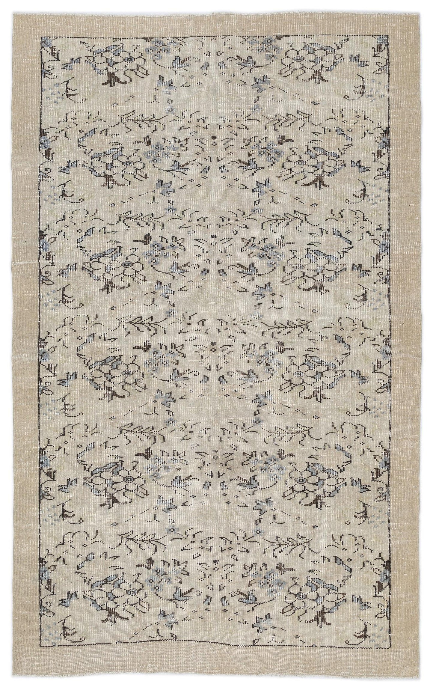 Preas - Vintage Floral Rug - 5'5 X 8'8