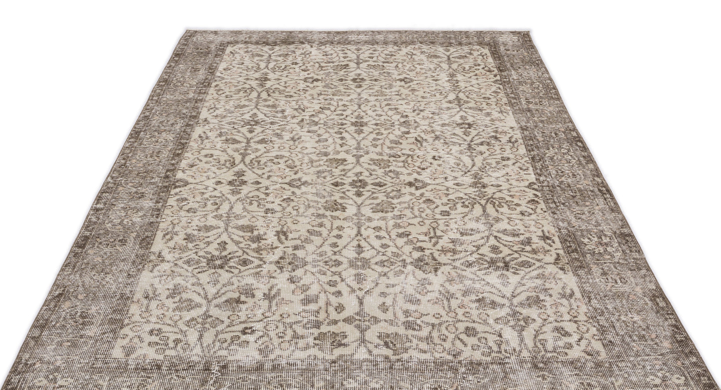 Thikuex - Vintage Floral Rug - 5'11 X 9'2