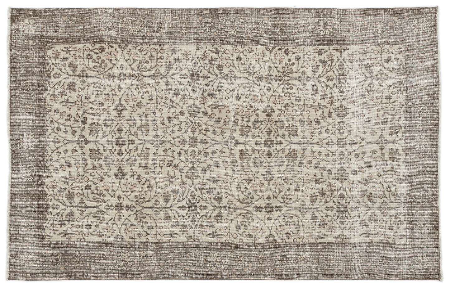 Thikuex - Vintage Floral Rug - 5'11 X 9'2