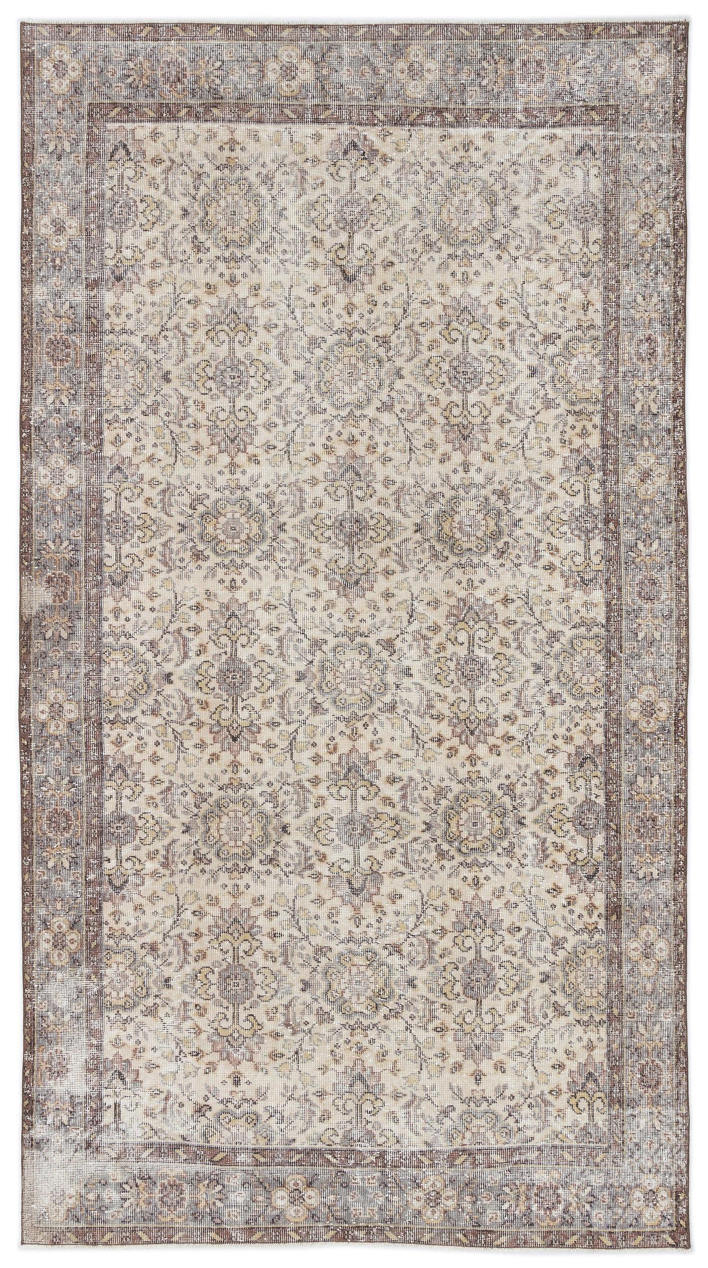 Cloma - Vintage Floral Rug - 5'3 X 9'4