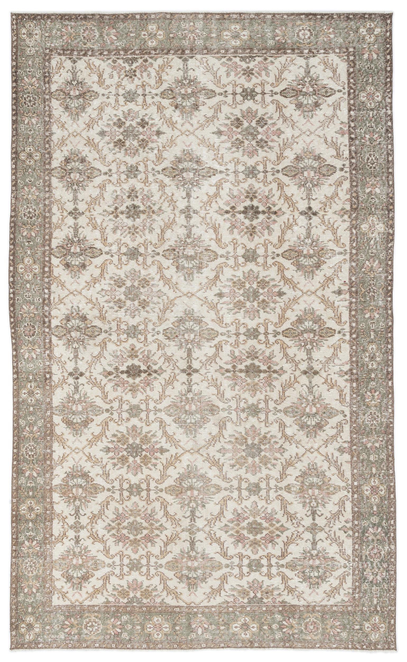 Cauta - Vintage Floral Rug - 6'1 X 10'0