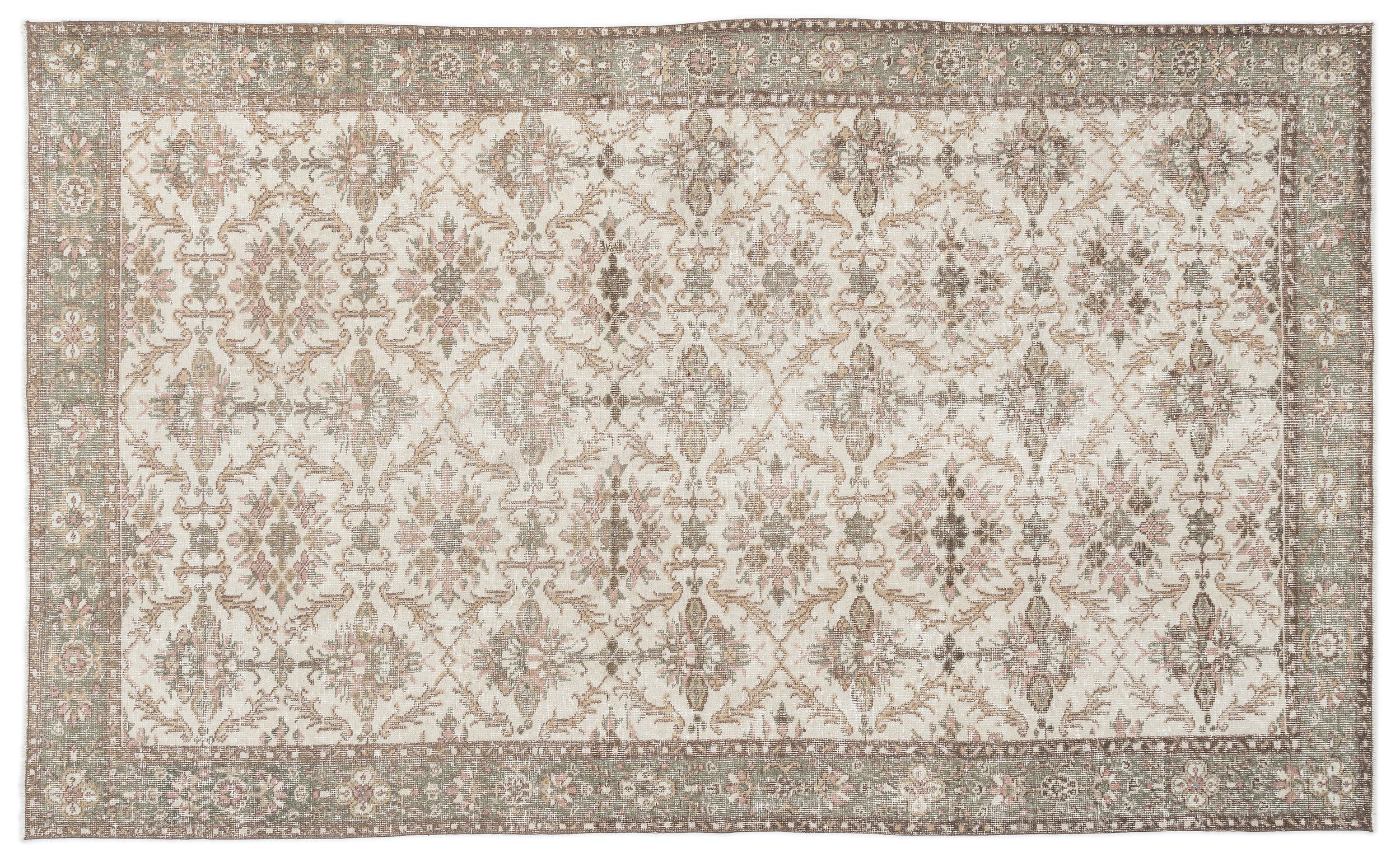 Cauta - Vintage Floral Rug - 6'1 X 10'0