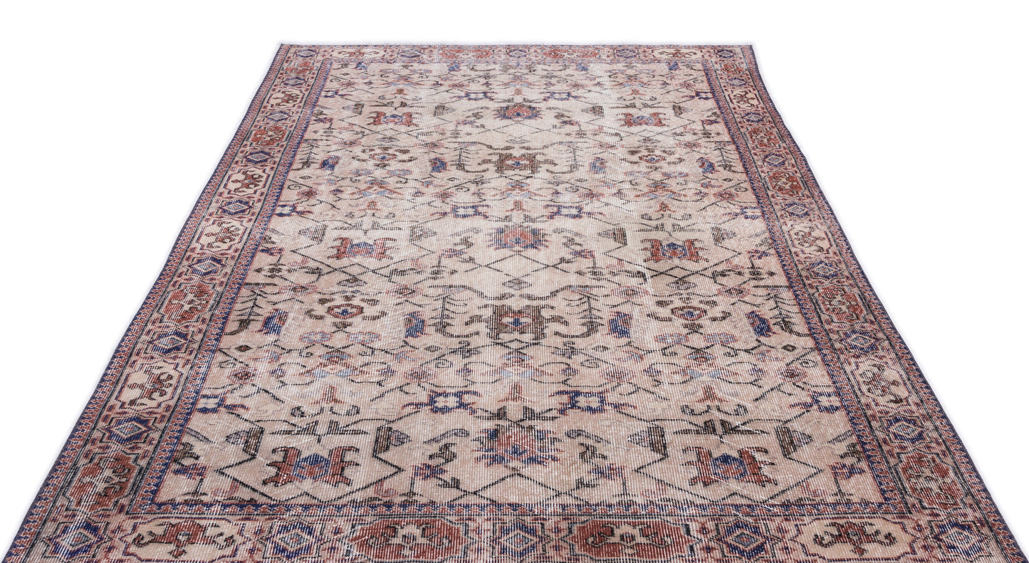 Zeulata - Vintage Floral Rug - 5'7 X 9'7