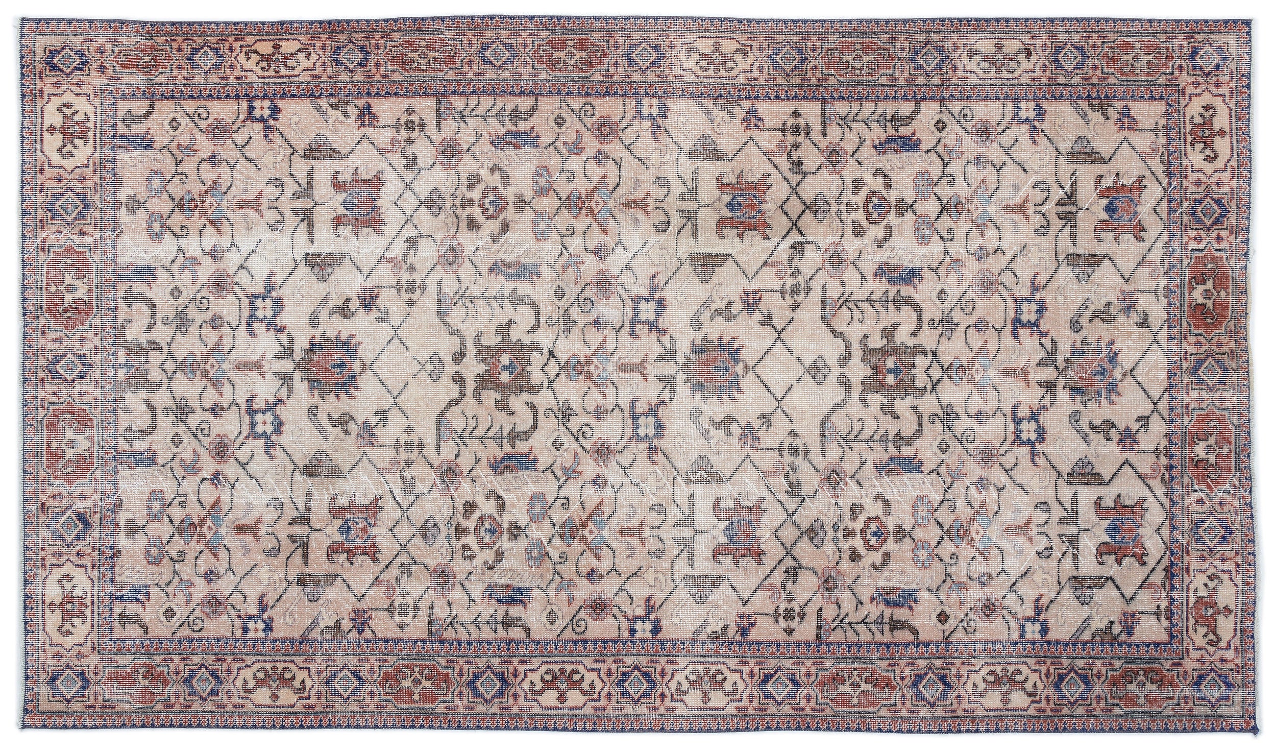 Zeulata - Vintage Floral Rug - 5'7 X 9'7