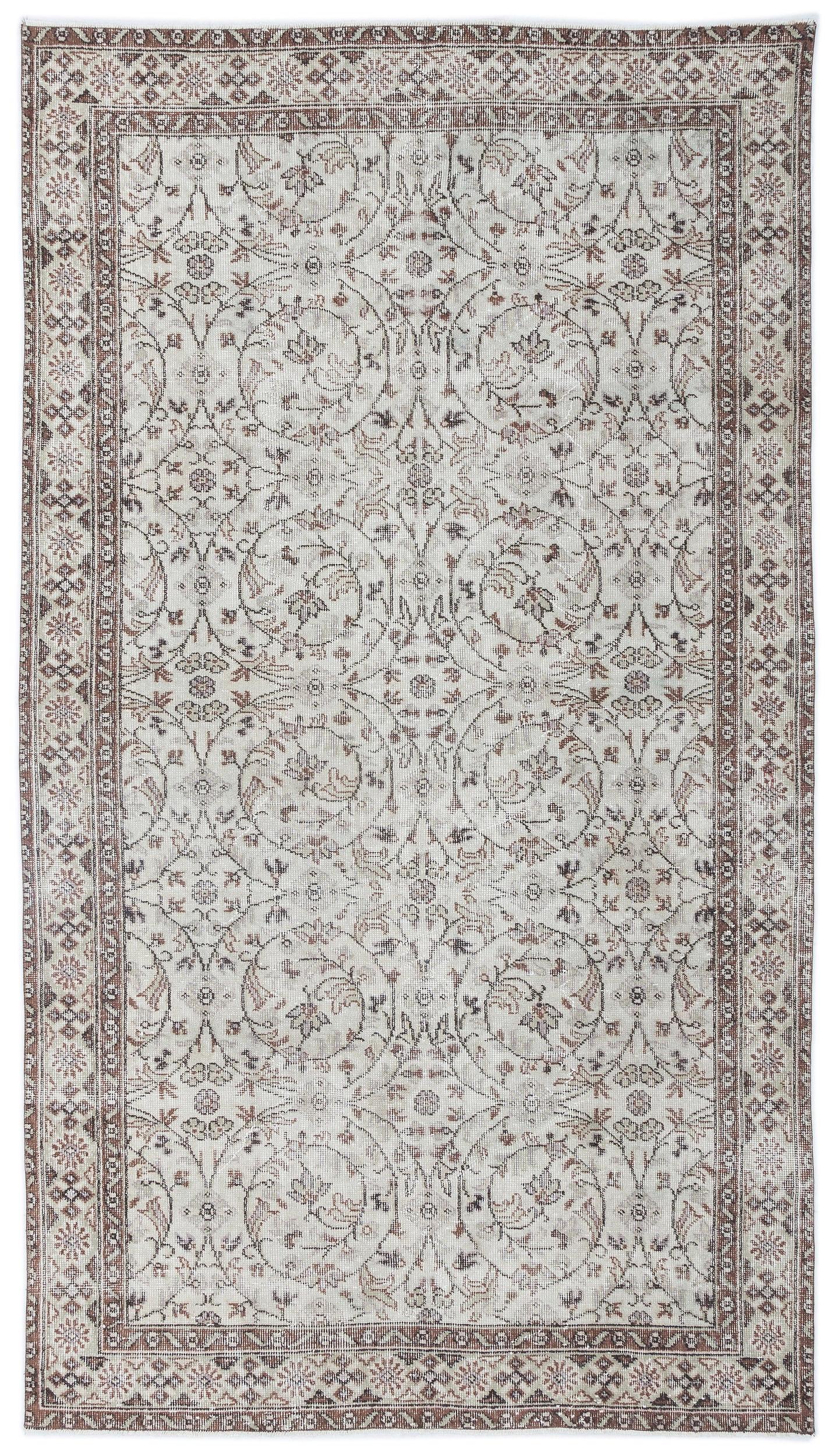 Hoasa - Vintage Floral Rug - 4'9 X 8'7