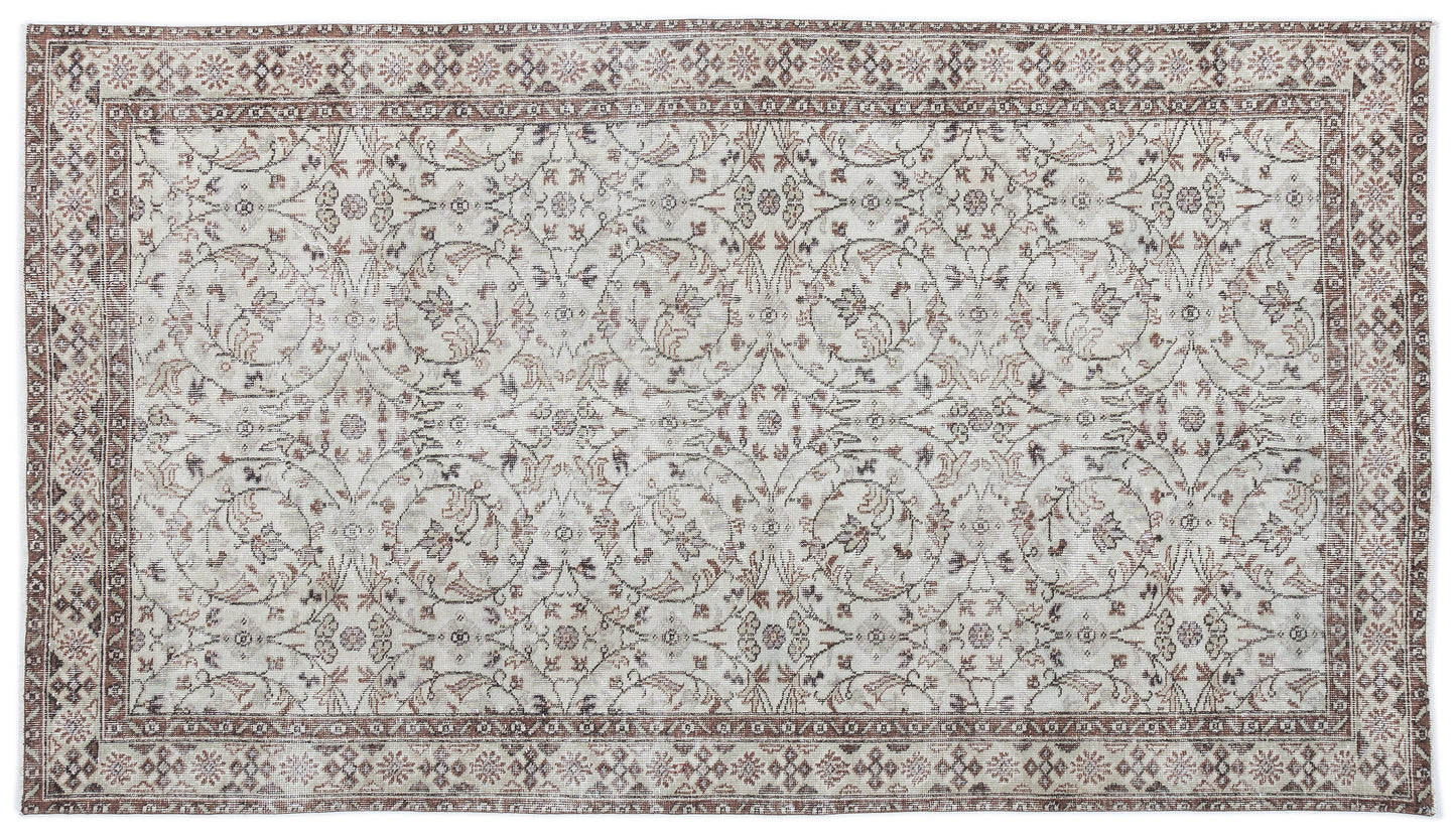 Hoasa - Vintage Floral Rug - 4'9 X 8'7