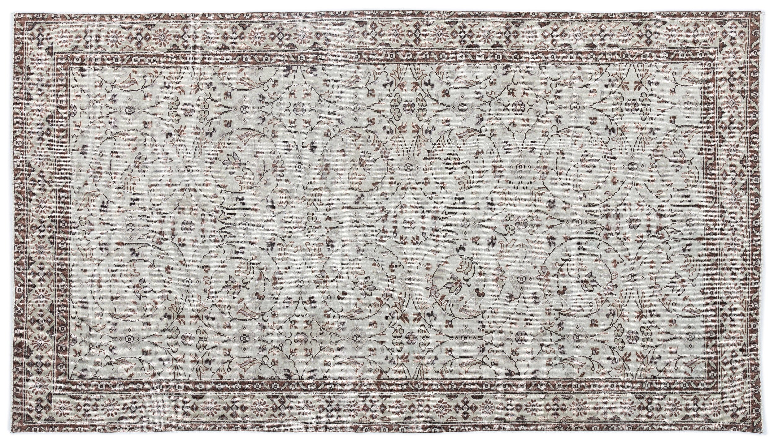 Hoasa - Vintage Floral Rug - 4'9 X 8'7