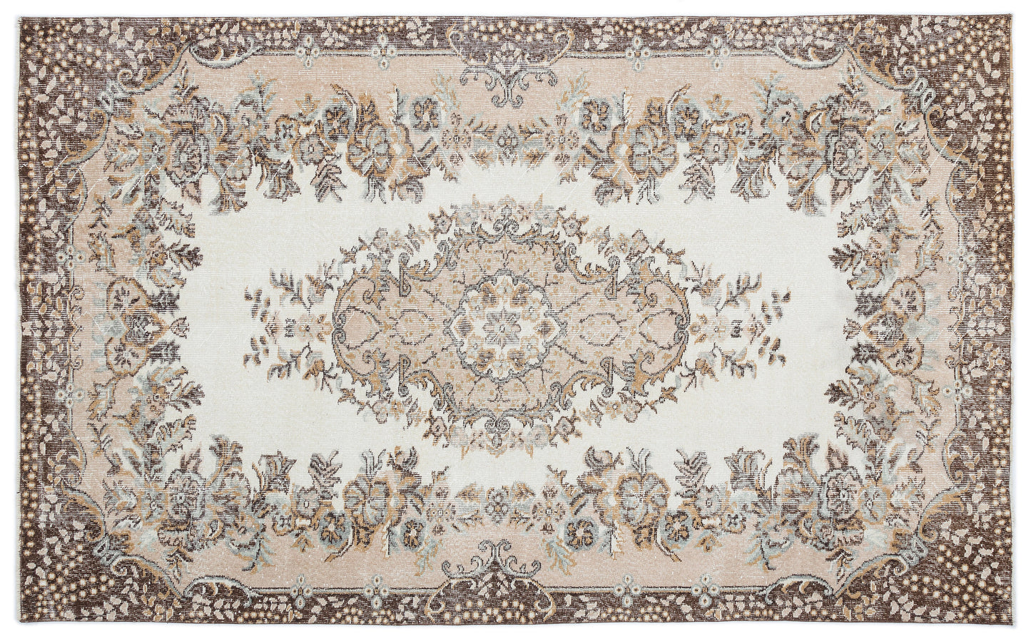 Liomoan - Vintage Medallion Rug - 5'5 X 8'11