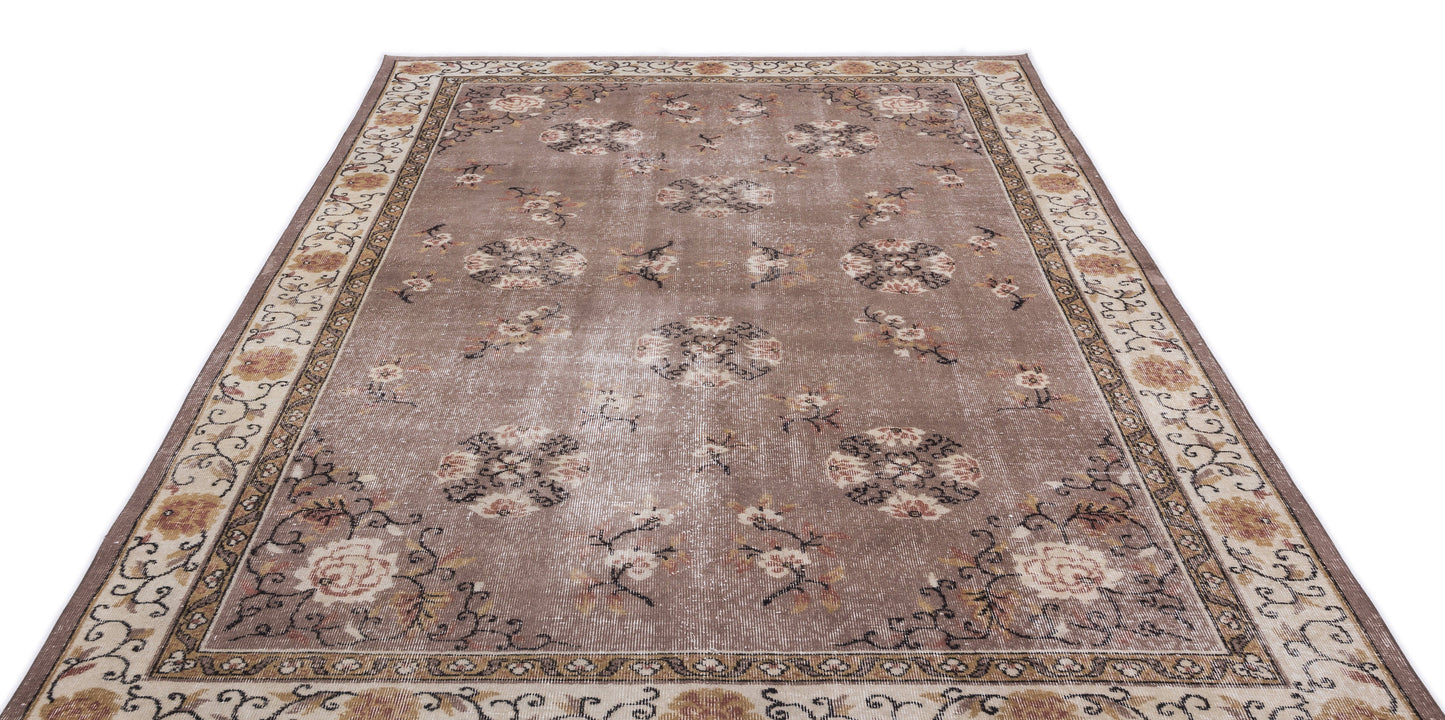 Troata - Vintage Floral Rug - 6'6 X 10'6