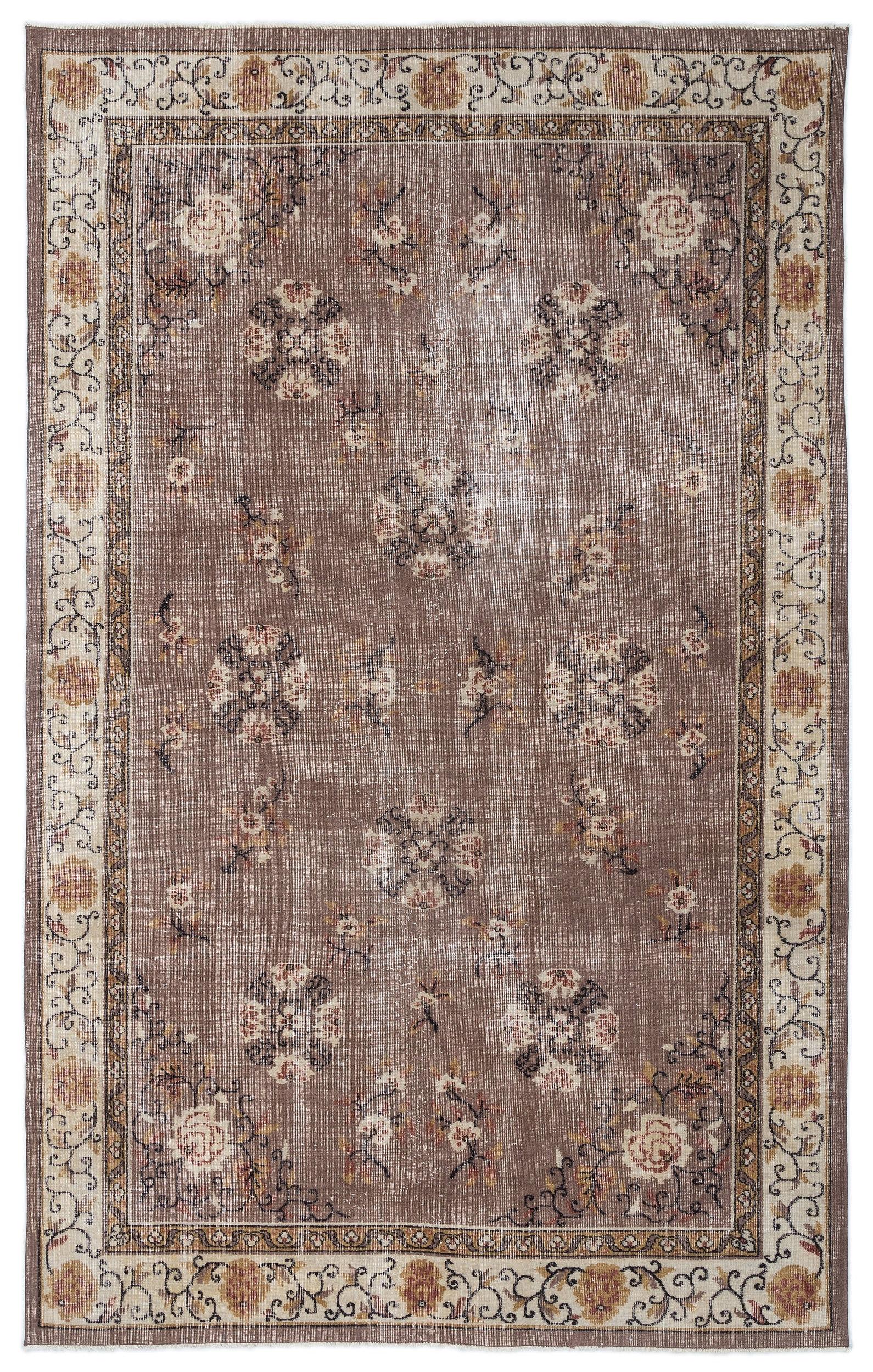 Troata - Vintage Floral Rug - 6'6 X 10'6