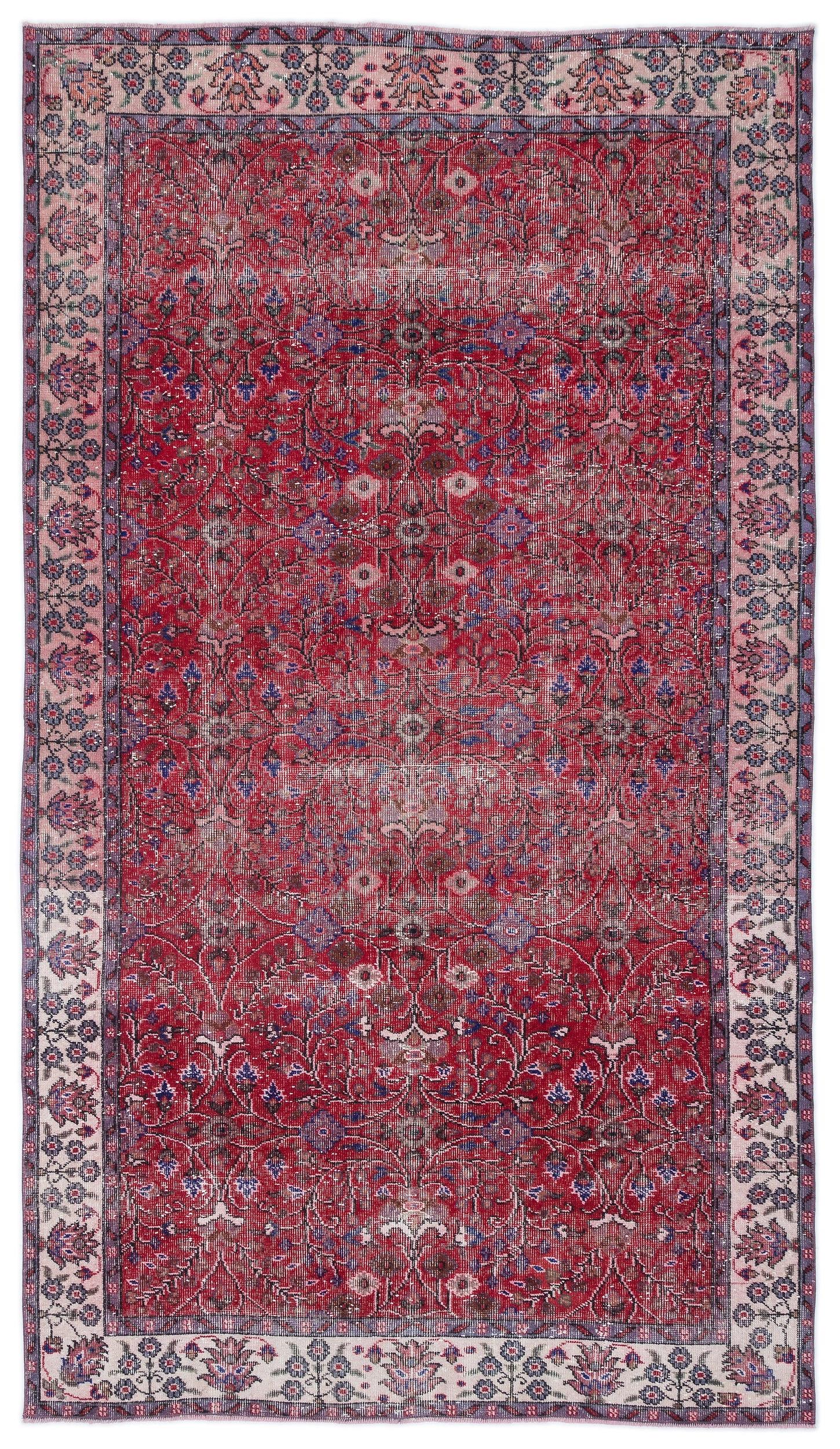 Gliveane - Vintage Floral Rug - 5'3 X 9'3