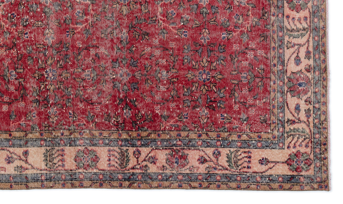Frabail - Vintage Floral Rug - 5'5 X 9'4