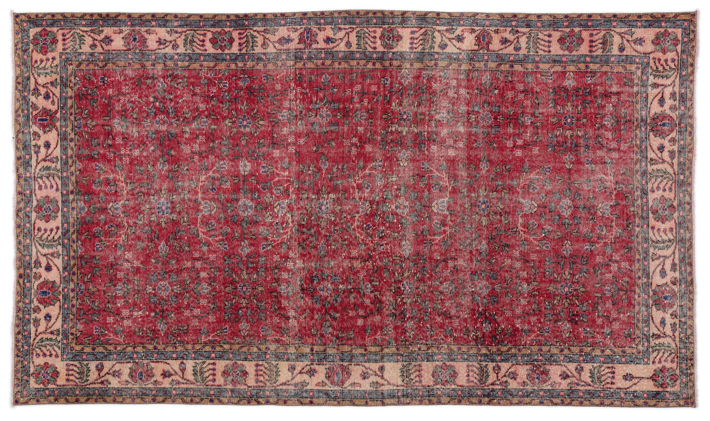 Frabail - Vintage Floral Rug - 5'5 X 9'4