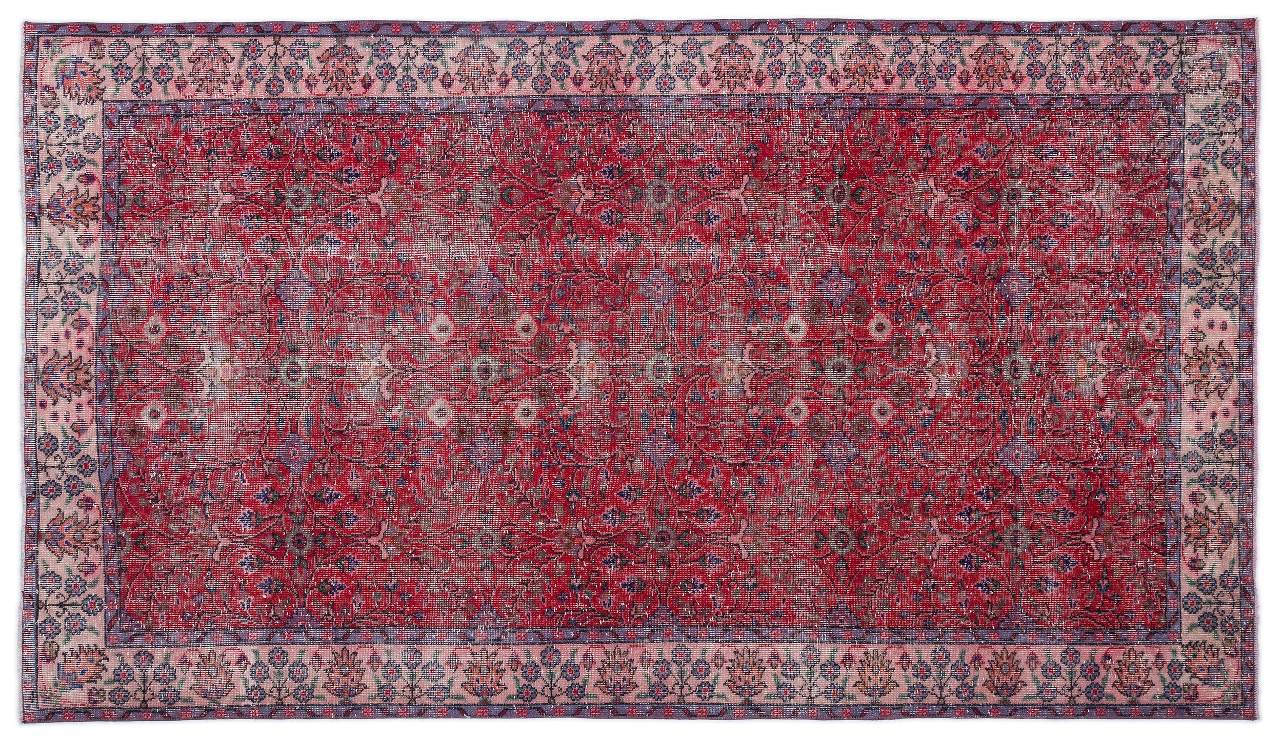 Lazina - Vintage Floral Rug - 5'3 X 9'2