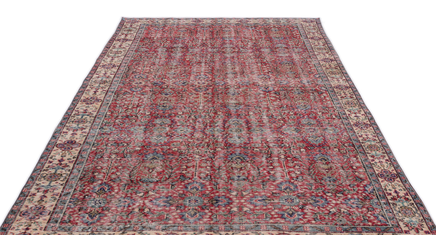 Clael - Vintage Floral Rug - 6'5 X 10'6