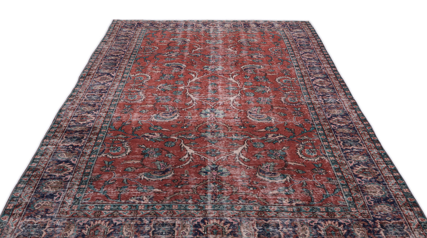 Puruda - Vintage Floral Rug - 6'4 X 10'1