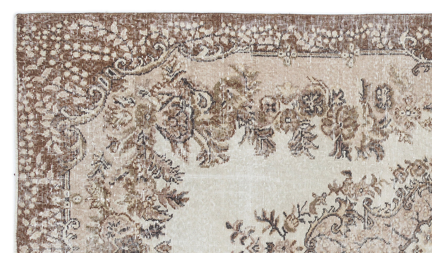 Kakiane - Vintage Medallion Rug - 5'7 X 9'7