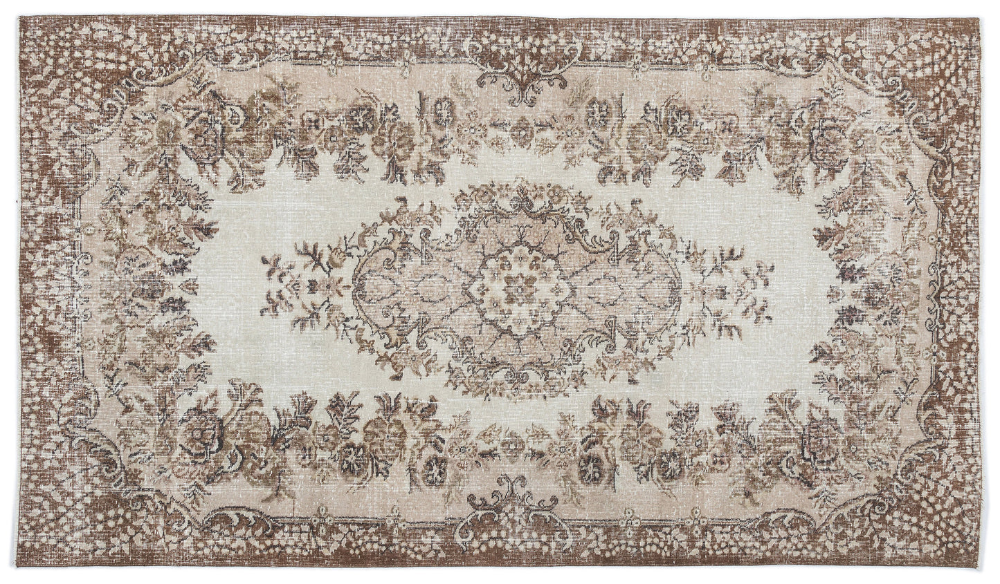 Kakiane - Vintage Medallion Rug - 5'7 X 9'7