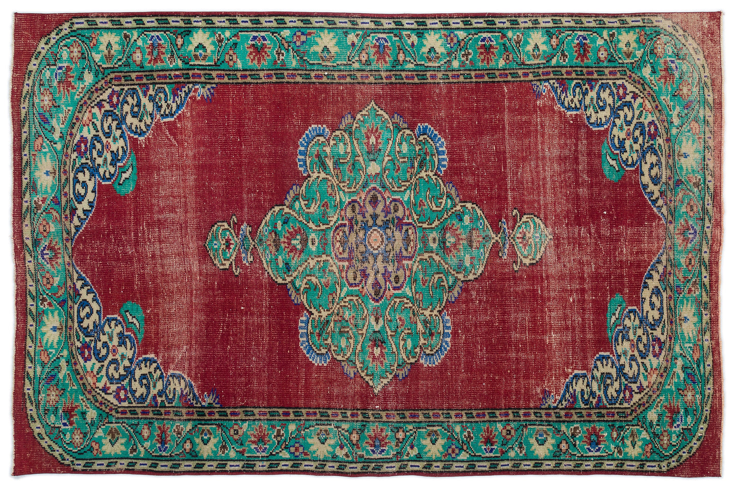 Kitoane - Vintage Medallion Rug - 5'10 X 8'11