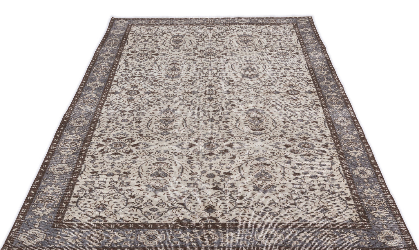 Tausa - Vintage Floral Rug - 5'1 X 9'5